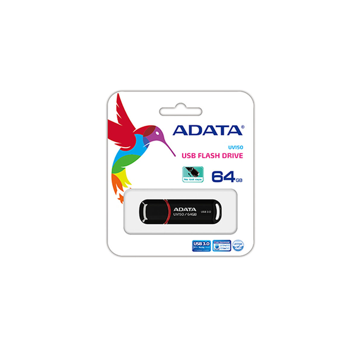 USB flash disk Adata UV150 Čierna 64 GB